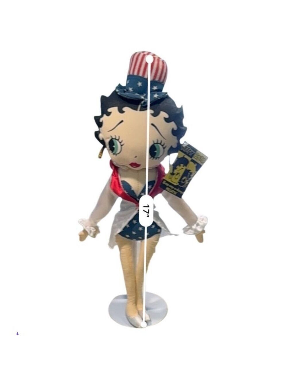 Kellytoy Betty Boop Patriotic Vintage Rag Doll - Picture 9 of 9